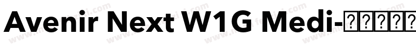 Avenir Next W1G Medi字体转换